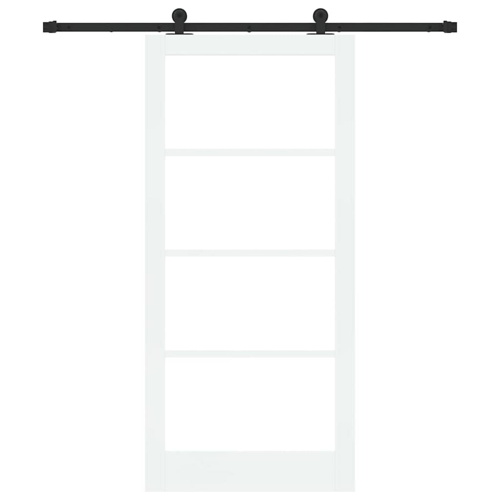 Porta scorrevole ORKDAL Bianco e Nero 93 x 202 cm | homemem39