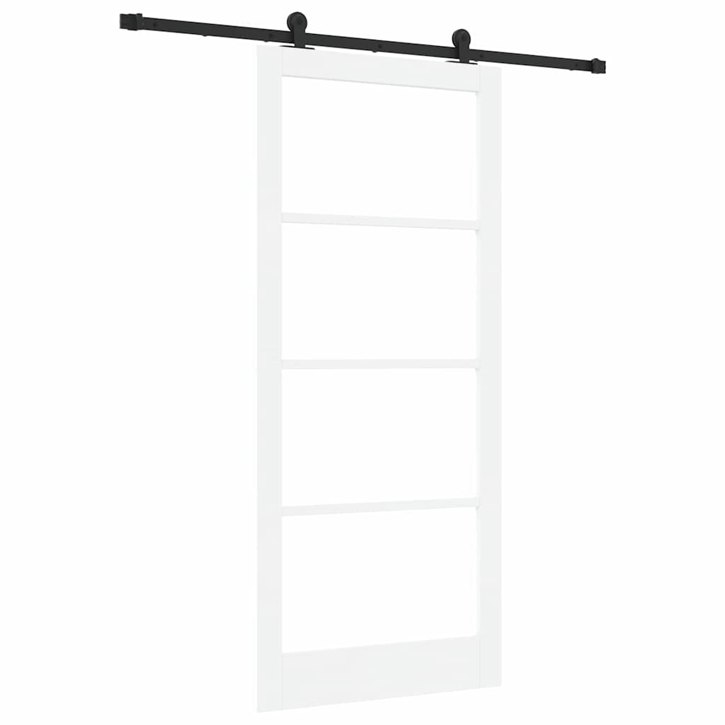 Porta scorrevole ORKDAL Bianco e Nero 93 x 211 cm | homemem39