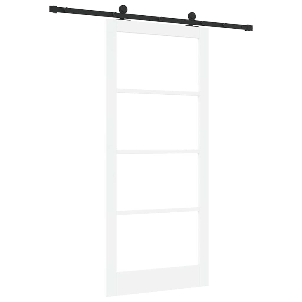 Porta scorrevole ORKDAL Bianco e Nero 93 x 211 cm | homemem39