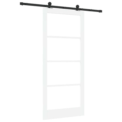Porta scorrevole ORKDAL Bianco e Nero 93 x 211 cm | homemem39
