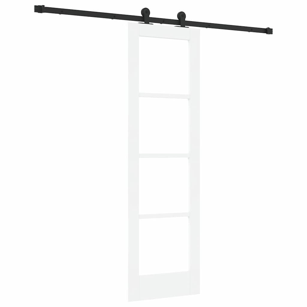 Porta scorrevole ORKDAL Bianco e Nero 61 x 198,5 cm | homemem39