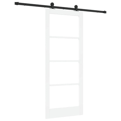 Porta scorrevole ORKDAL Bianco e Nero 83 x 202 cm | homemem39