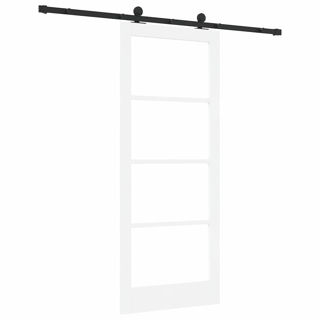 Porta scorrevole ORKDAL Bianco e Nero 83 x 202 cm | homemem39