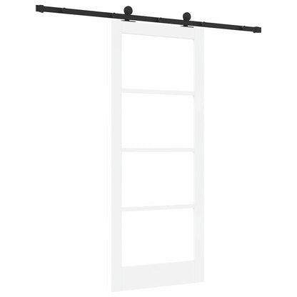 Porta scorrevole ORKDAL Bianco e Nero 83 x 202 cm | homemem39