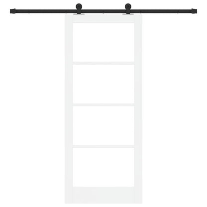 Porta scorrevole ORKDAL Bianco e Nero 83 x 202 cm | homemem39