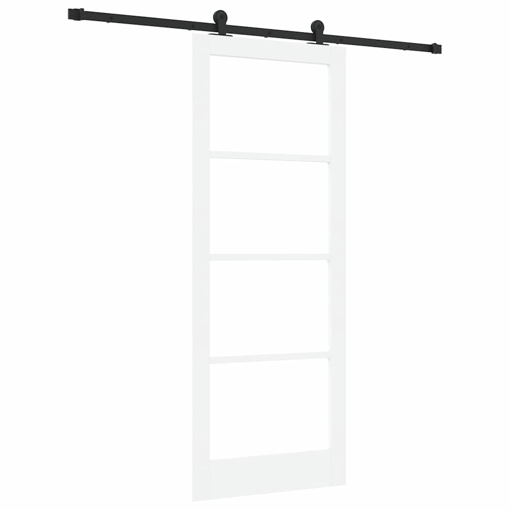 Porta scorrevole ORKDAL Bianco e Nero 83 x 211 cm | homemem39
