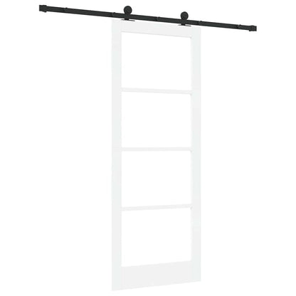 Porta scorrevole ORKDAL Bianco e Nero 83 x 211 cm | homemem39