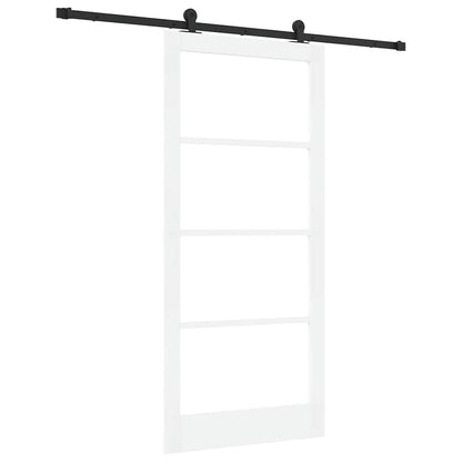 Porta scorrevole ORKDAL Bianco e Nero 93 x 202 cm | homemem39