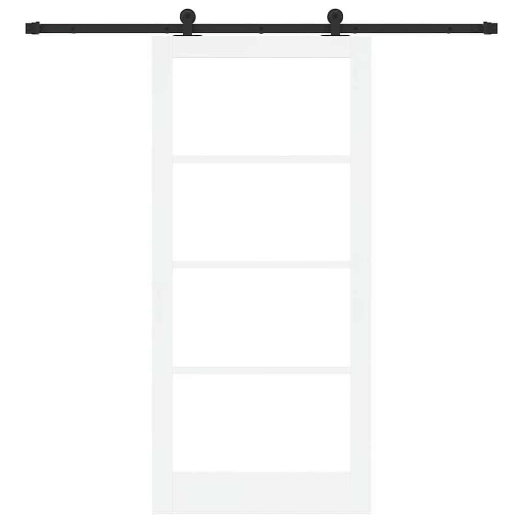 Porta scorrevole ORKDAL Bianco e Nero 93 x 202 cm | homemem39