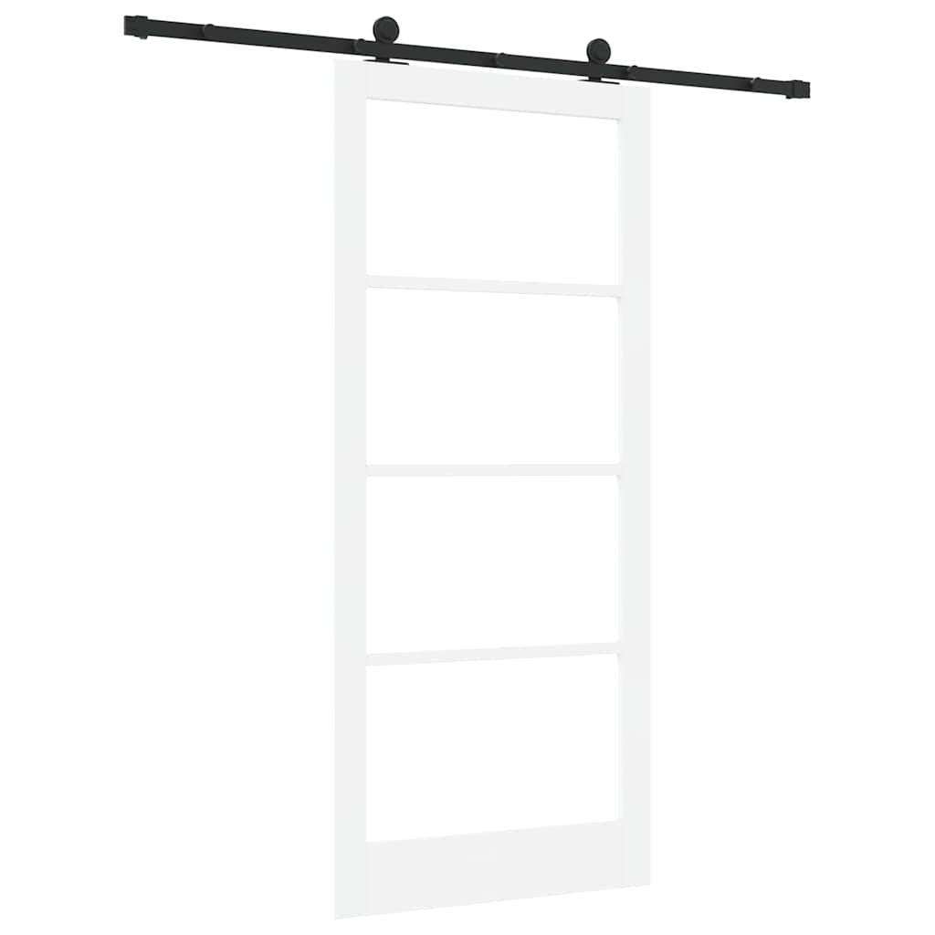 Porta scorrevole ORKDAL Bianco e Nero 93 x 211 cm | homemem39