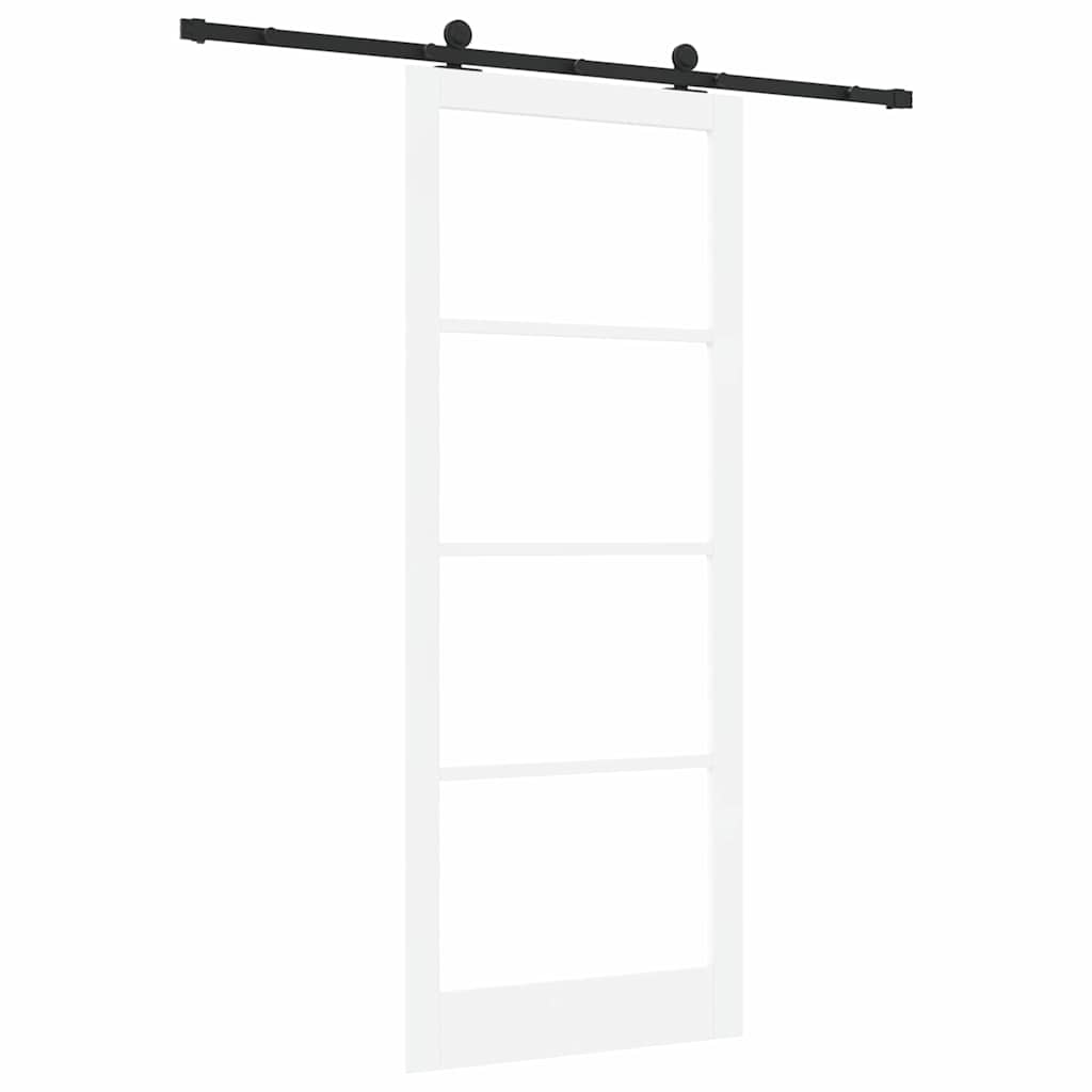 Porta scorrevole ORKDAL Bianco e Nero 93 x 232 cm | homemem39