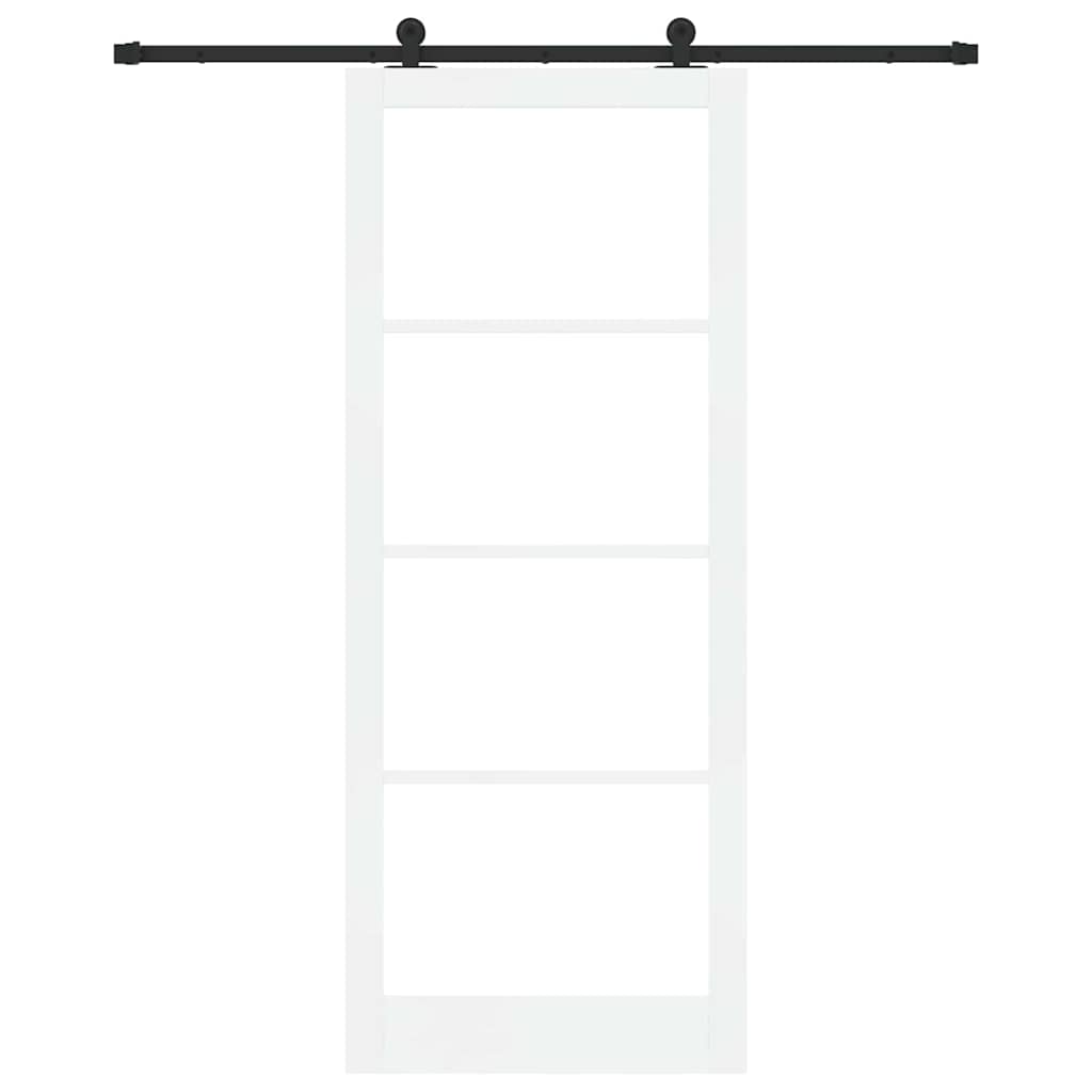 Porta scorrevole ORKDAL Bianco e Nero 93 x 232 cm | homemem39