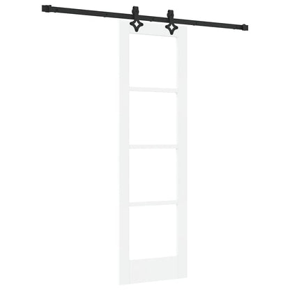 Porta scorrevole ORKDAL Bianco e Nero 61 x 198,5 cm | homemem39