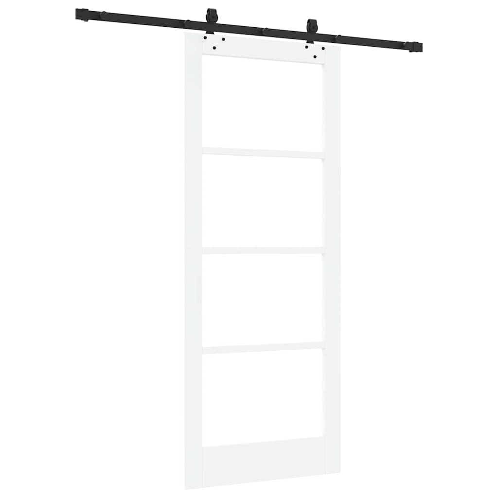 Porta scorrevole ORKDAL Bianco e Nero 83 x 202 cm | homemem39