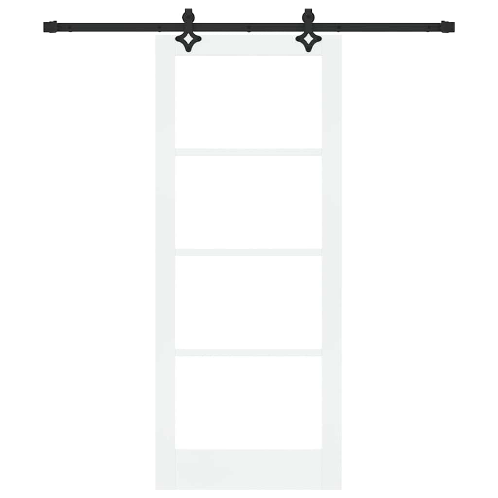 Porta scorrevole ORKDAL Bianco e Nero 83 x 202 cm | homemem39