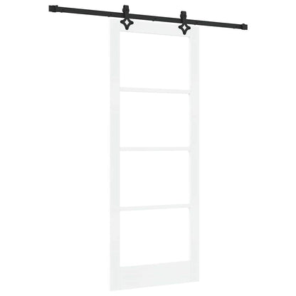 Porta scorrevole ORKDAL Bianco e Nero 83 x 211 cm | homemem39
