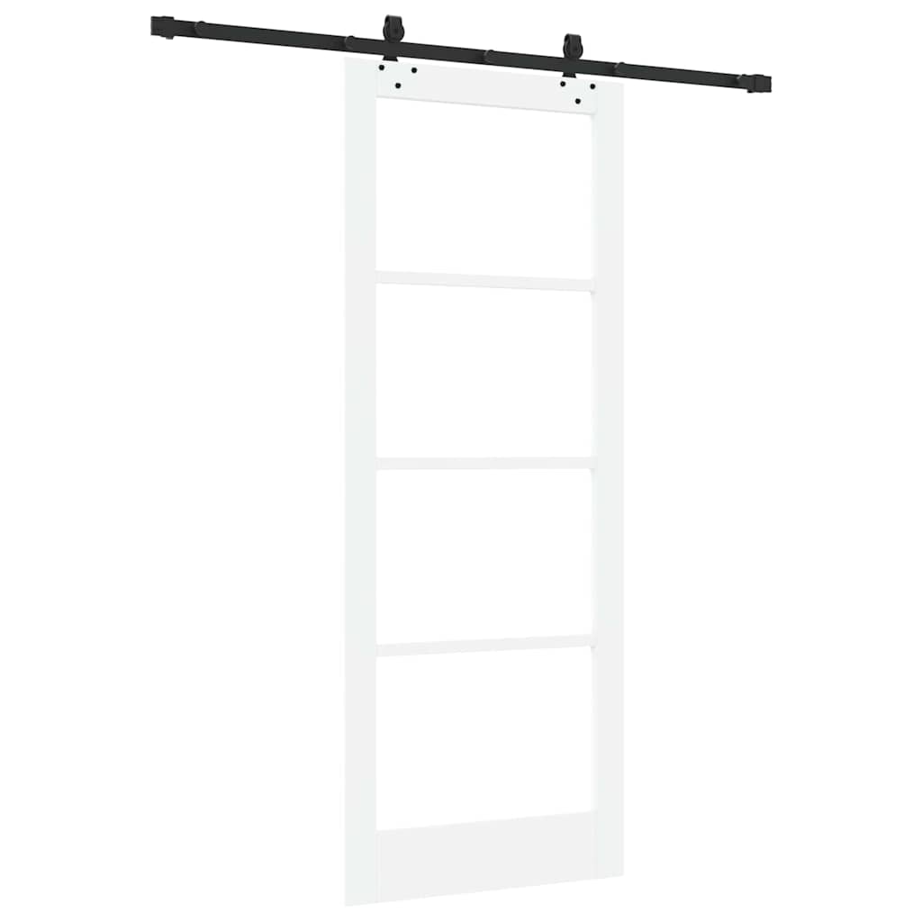 Porta scorrevole ORKDAL Bianco e Nero 83 x 211 cm | homemem39