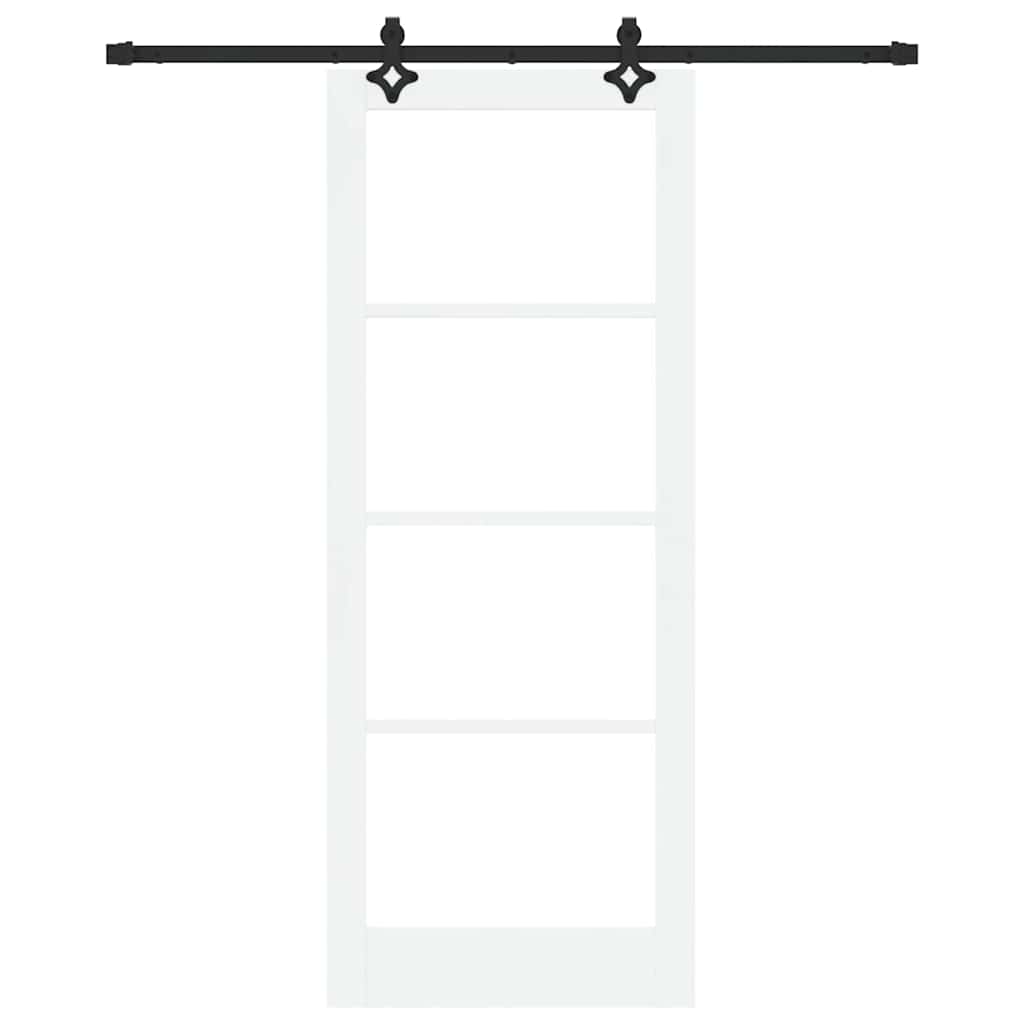 Porta scorrevole ORKDAL Bianco e Nero 83 x 211 cm | homemem39