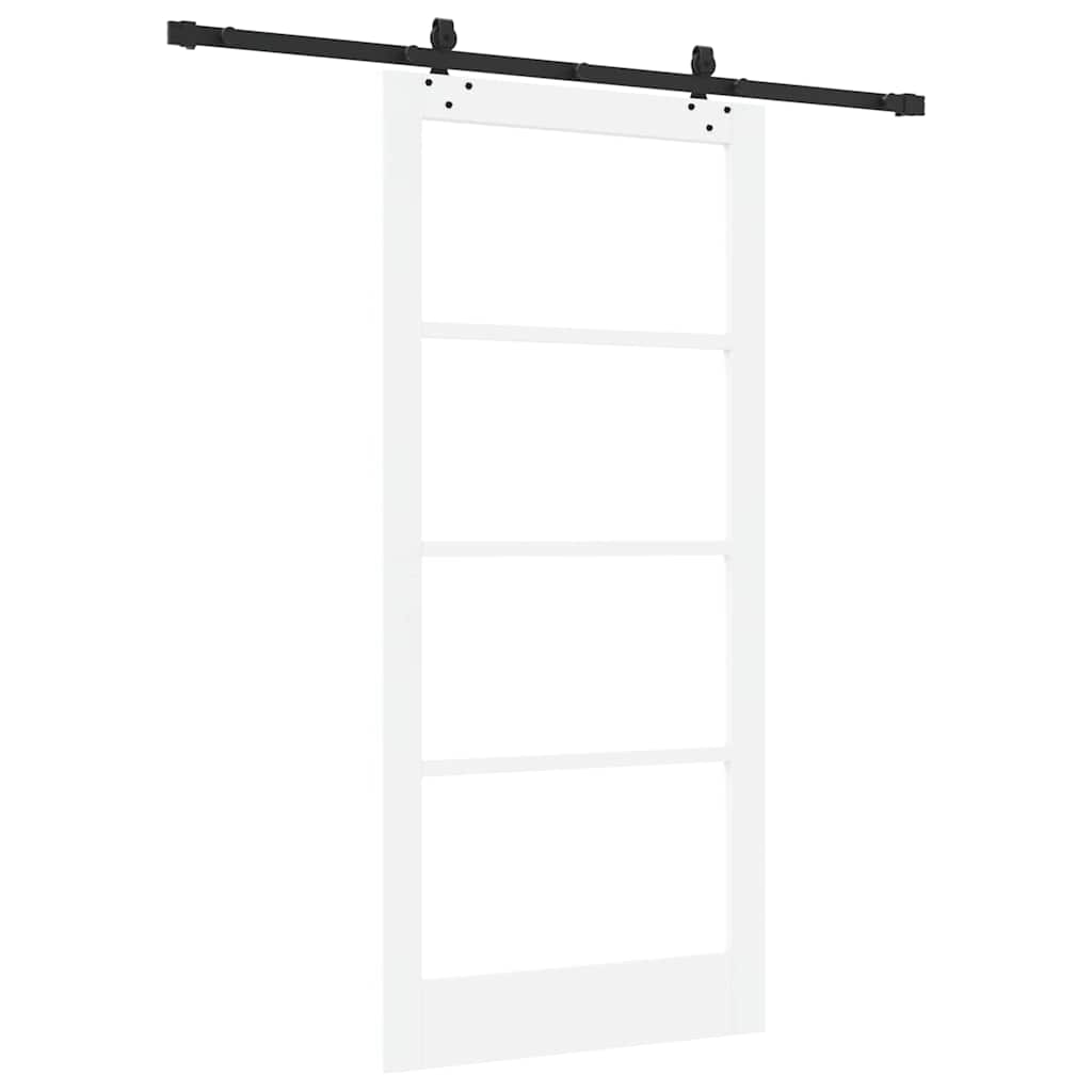 Porta scorrevole ORKDAL Bianco e Nero 93 x 202 cm | homemem39
