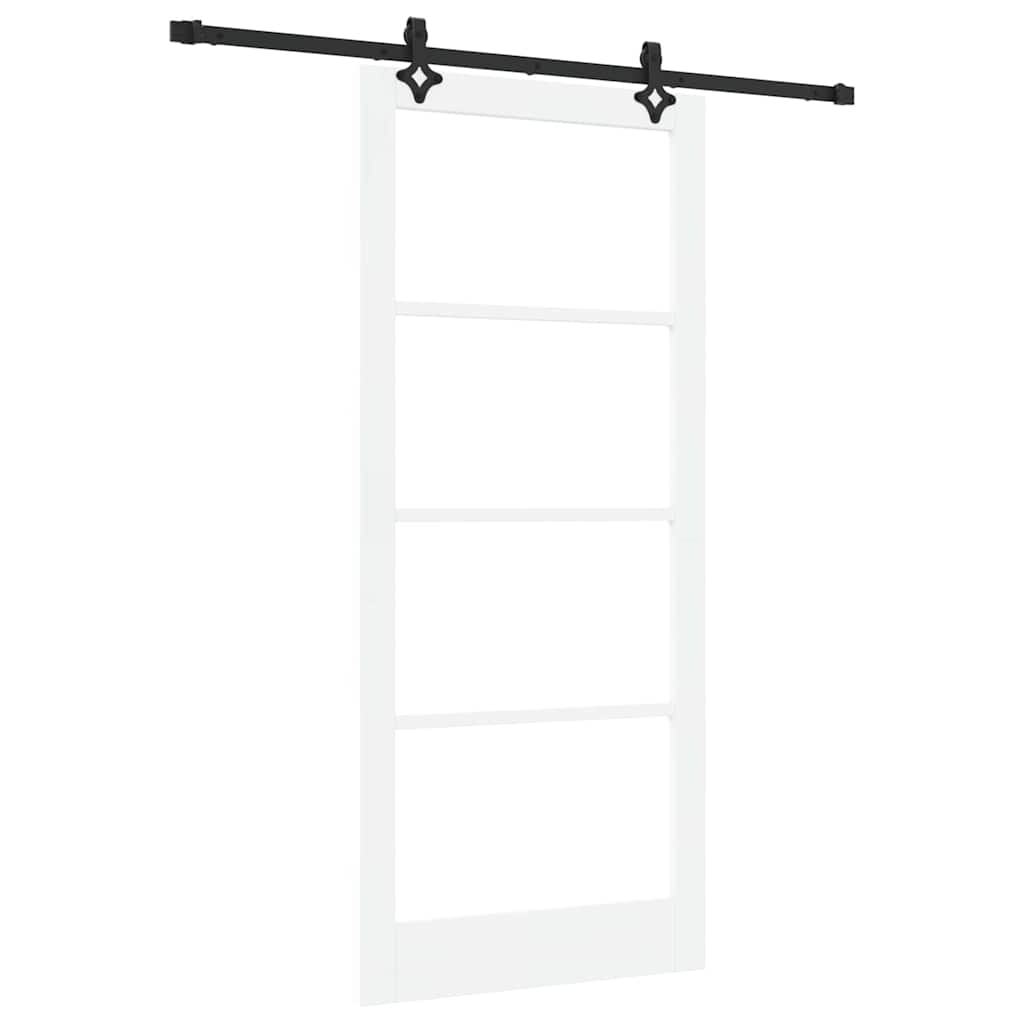 Porta scorrevole ORKDAL Bianco e Nero 93 x 211 cm | homemem39