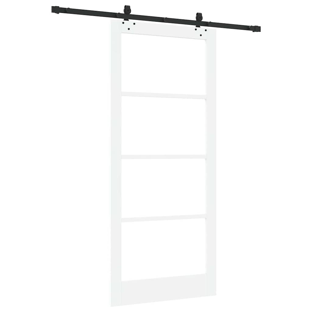 Porta scorrevole ORKDAL Bianco e Nero 93 x 211 cm | homemem39