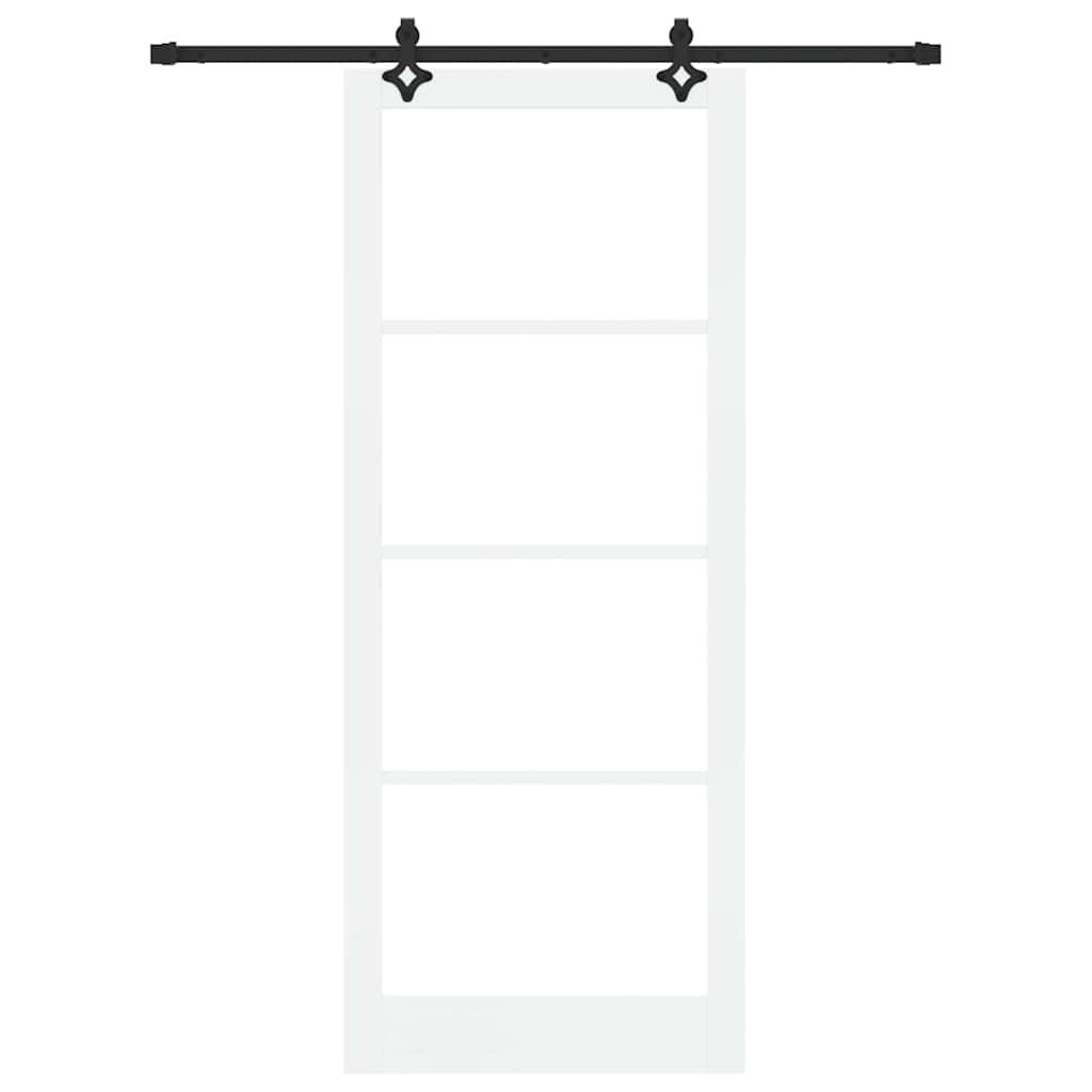 Porta scorrevole ORKDAL Bianco e Nero 93 x 232 cm | homemem39