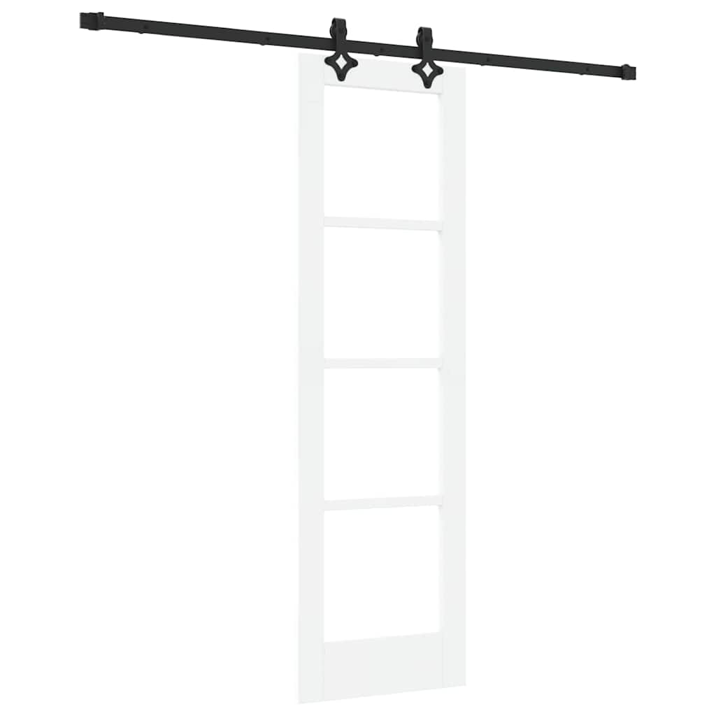Porta scorrevole ORKDAL Bianco e Nero 61 x 198,5 cm | homemem39