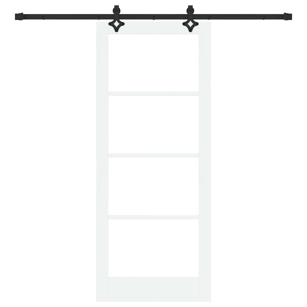 Porta scorrevole ORKDAL Bianco e Nero 83 x 202 cm | homemem39