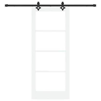 Porta scorrevole ORKDAL Bianco e Nero 83 x 202 cm | homemem39