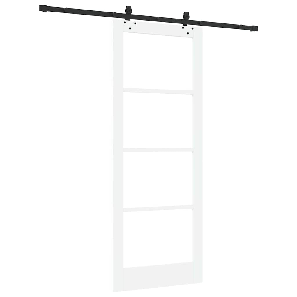 Porta scorrevole ORKDAL Bianco e Nero 83 x 211 cm | homemem39
