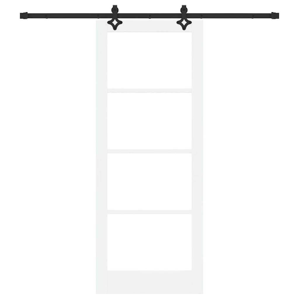 Porta scorrevole ORKDAL Bianco e Nero 83 x 211 cm | homemem39