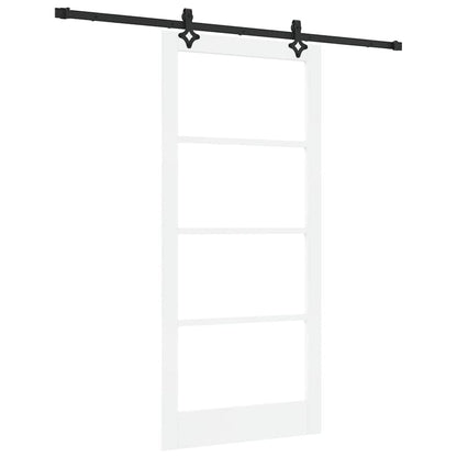 Porta scorrevole ORKDAL Bianco e Nero 93 x 202 cm