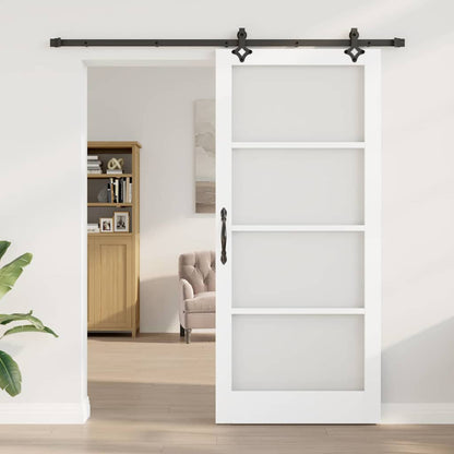 Porta scorrevole ORKDAL Bianco e Nero 93 x 211 cm