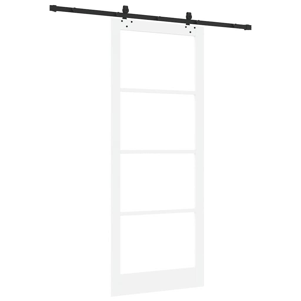 Porta scorrevole ORKDAL Bianco e Nero 93 x 232 cm | homemem39