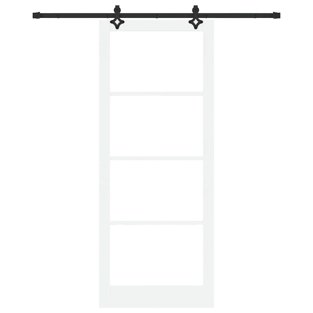 Porta scorrevole ORKDAL Bianco e Nero 93 x 232 cm | homemem39