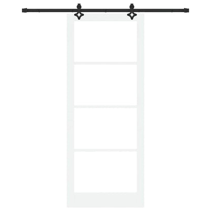 Porta scorrevole ORKDAL Bianco e Nero 93 x 232 cm | homemem39