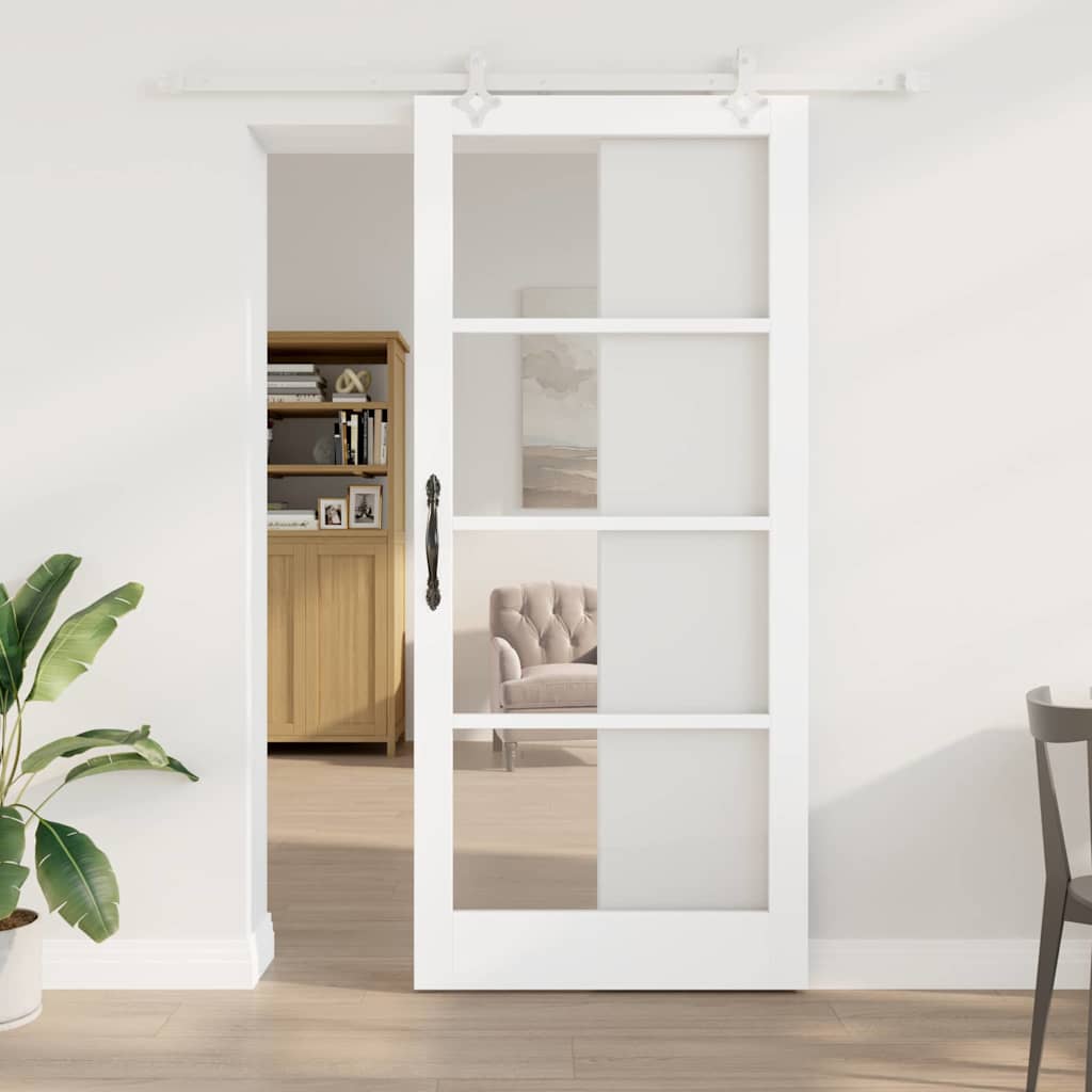 Porta scorrevole Bianco 93 x 211 cm | homemem39