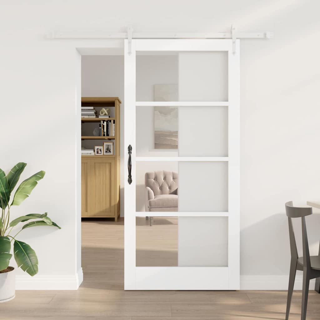 Porta scorrevole Bianco 93 x 202 cm | homemem39