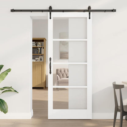 Porta scorrevole Bianco e Nero 83 x 202 cm | homemem39