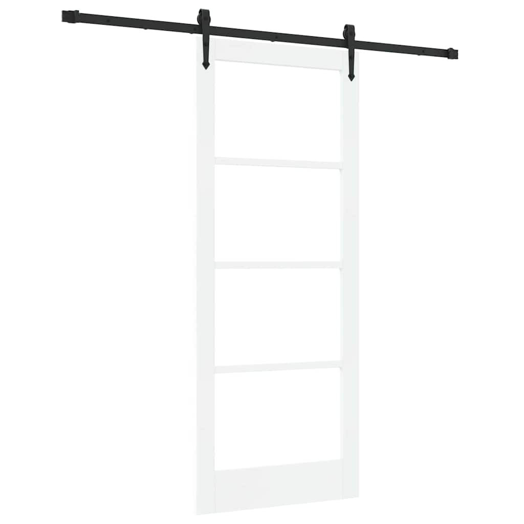 Porta scorrevole Bianco e Nero 83 x 202 cm | homemem39