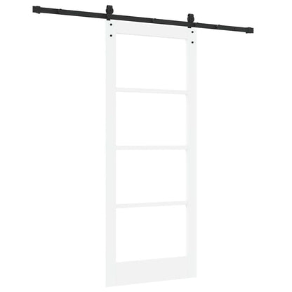 Porta scorrevole Bianco e Nero 83 x 202 cm | homemem39