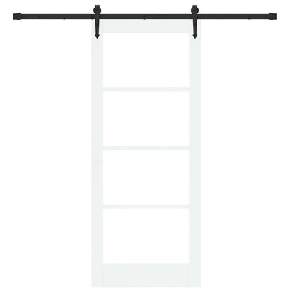 Porta scorrevole Bianco e Nero 83 x 202 cm | homemem39