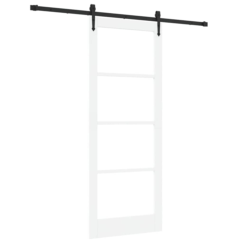 Porta scorrevole Bianco e Nero 83 x 211 cm | homemem39