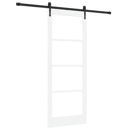 Porta scorrevole Bianco e Nero 83 x 211 cm | homemem39