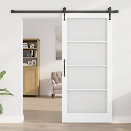 Porta scorrevole Bianco e Nero 93 x 202 cm | homemem39
