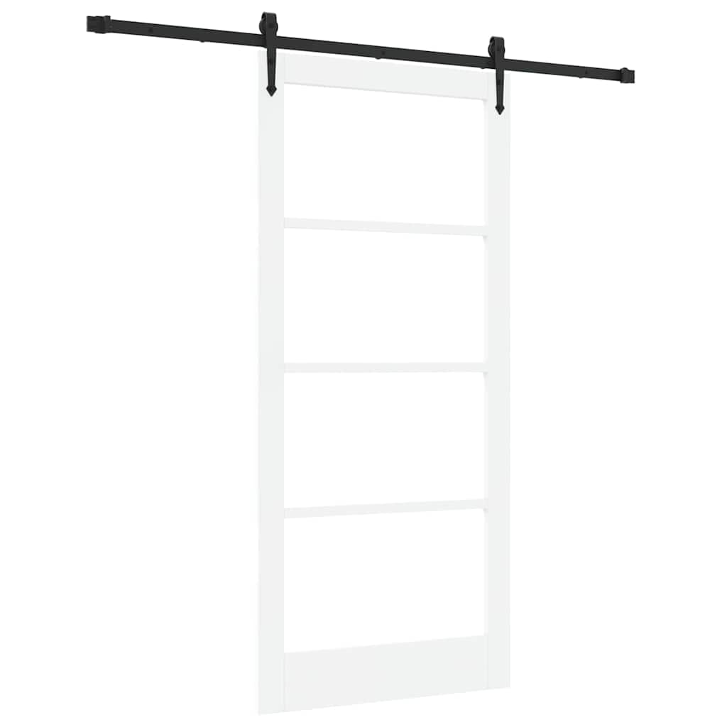 Porta scorrevole Bianco e Nero 93 x 202 cm | homemem39