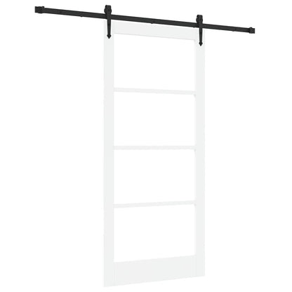 Porta scorrevole Bianco e Nero 93 x 202 cm | homemem39