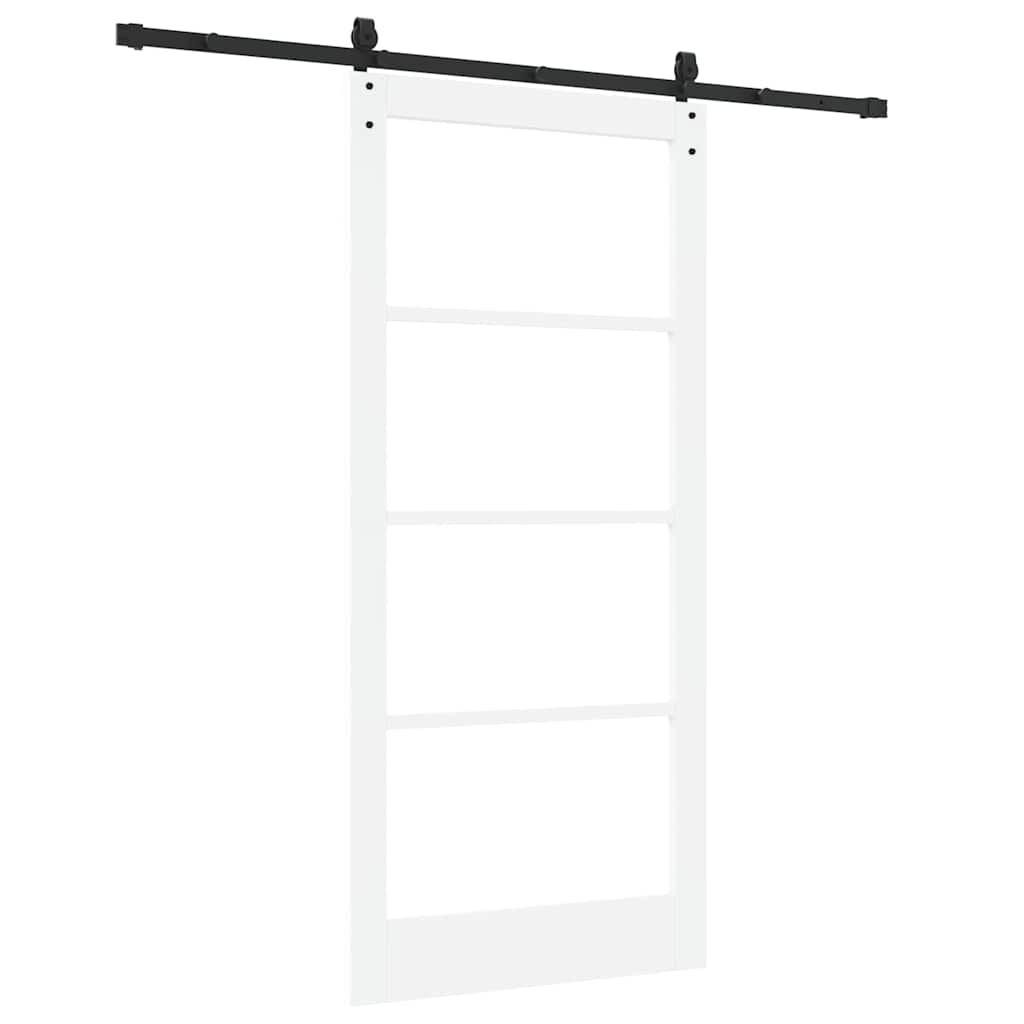 Porta scorrevole Bianco e Nero 93 x 202 cm | homemem39