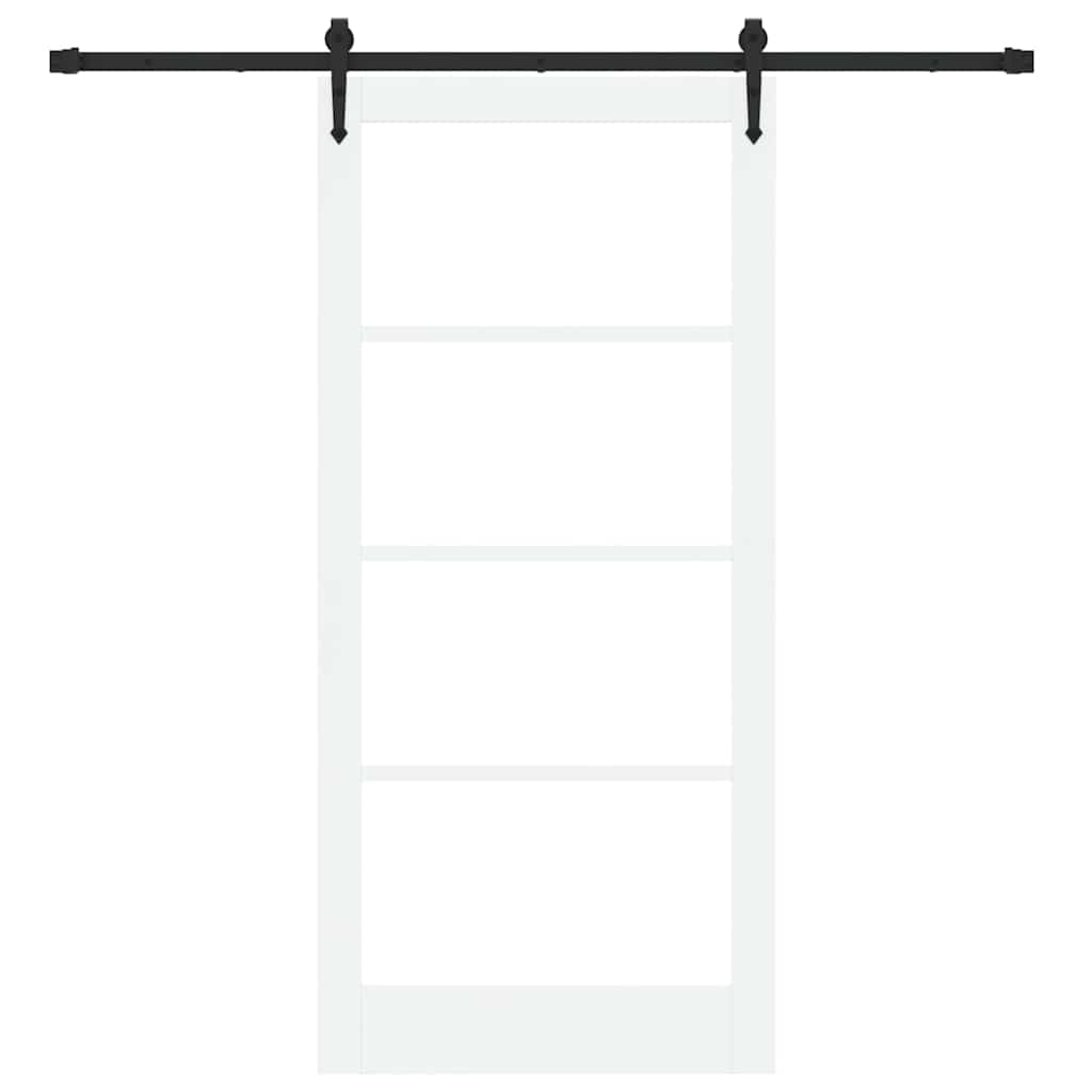 Porta scorrevole Bianco e Nero 93 x 202 cm | homemem39