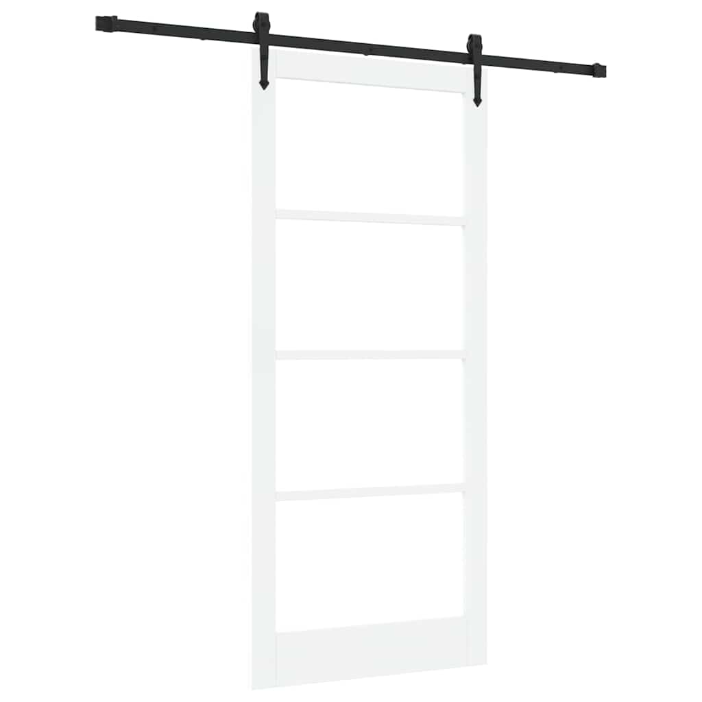 Porta scorrevole Bianco e Nero 93 x 211 cm | homemem39